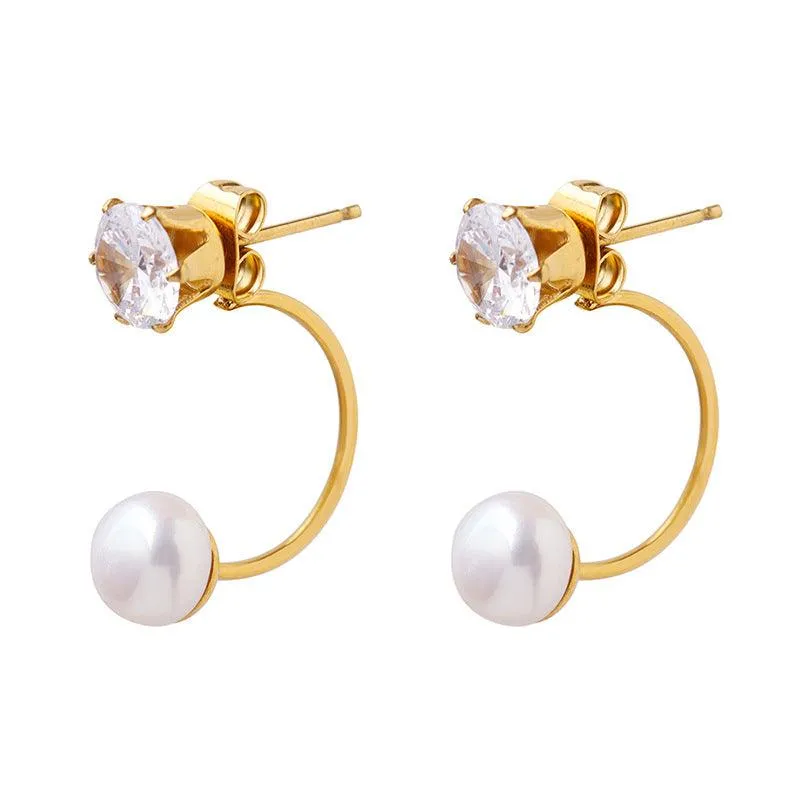 Kiki Pearl Zircon Earring