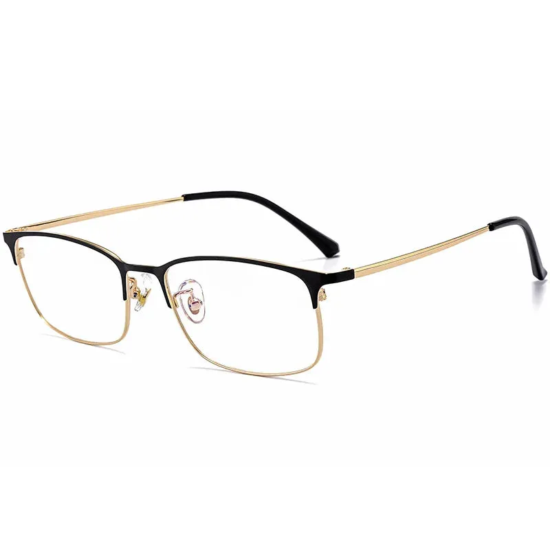 Kocolior Unisex Full Rim Square Alloy Hyperopic Reading Glasses 38010