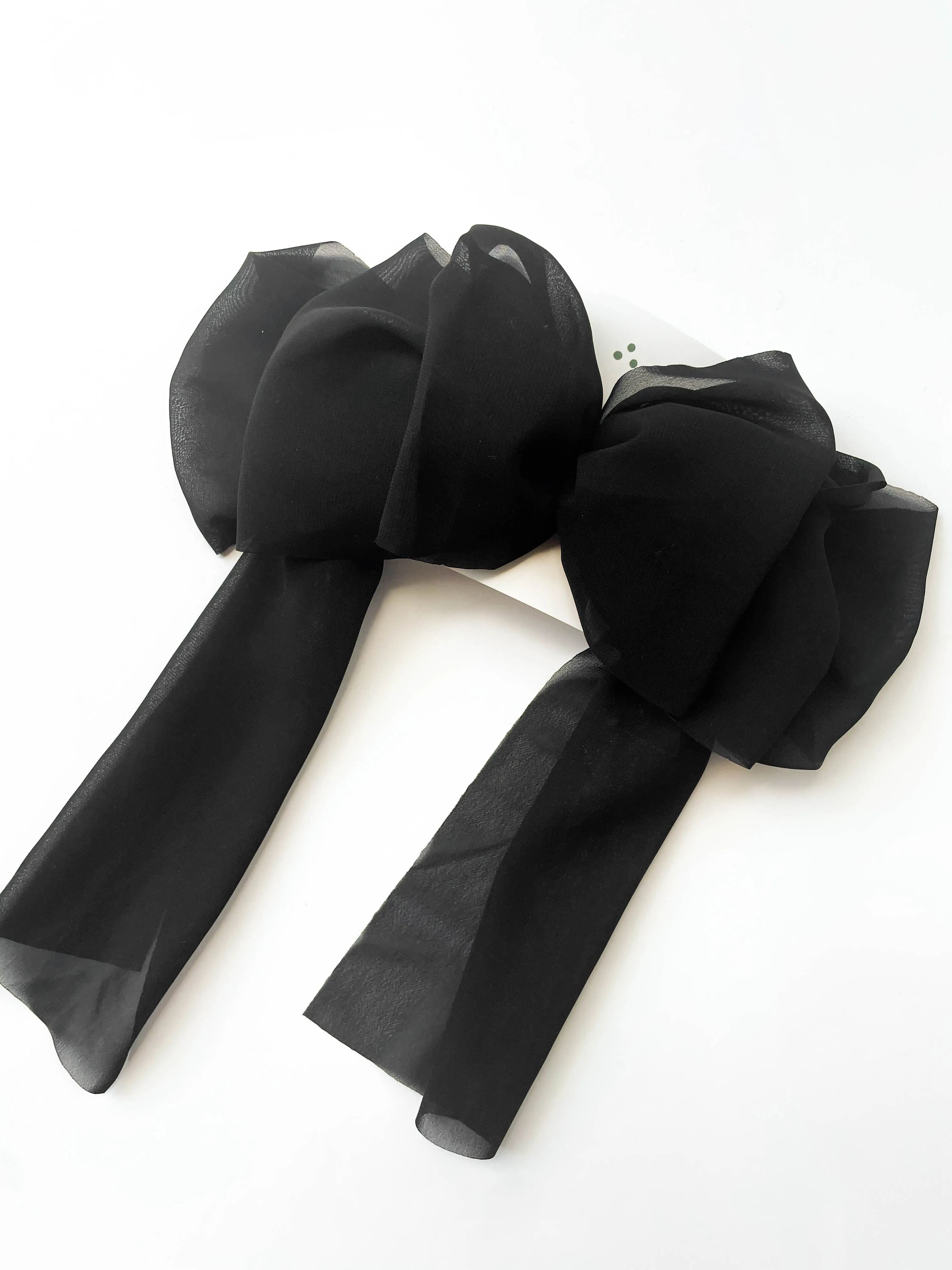 Large Chiffon Bow Hair Clip