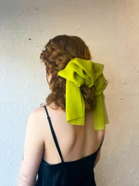 Large Chiffon Bow Hair Clip