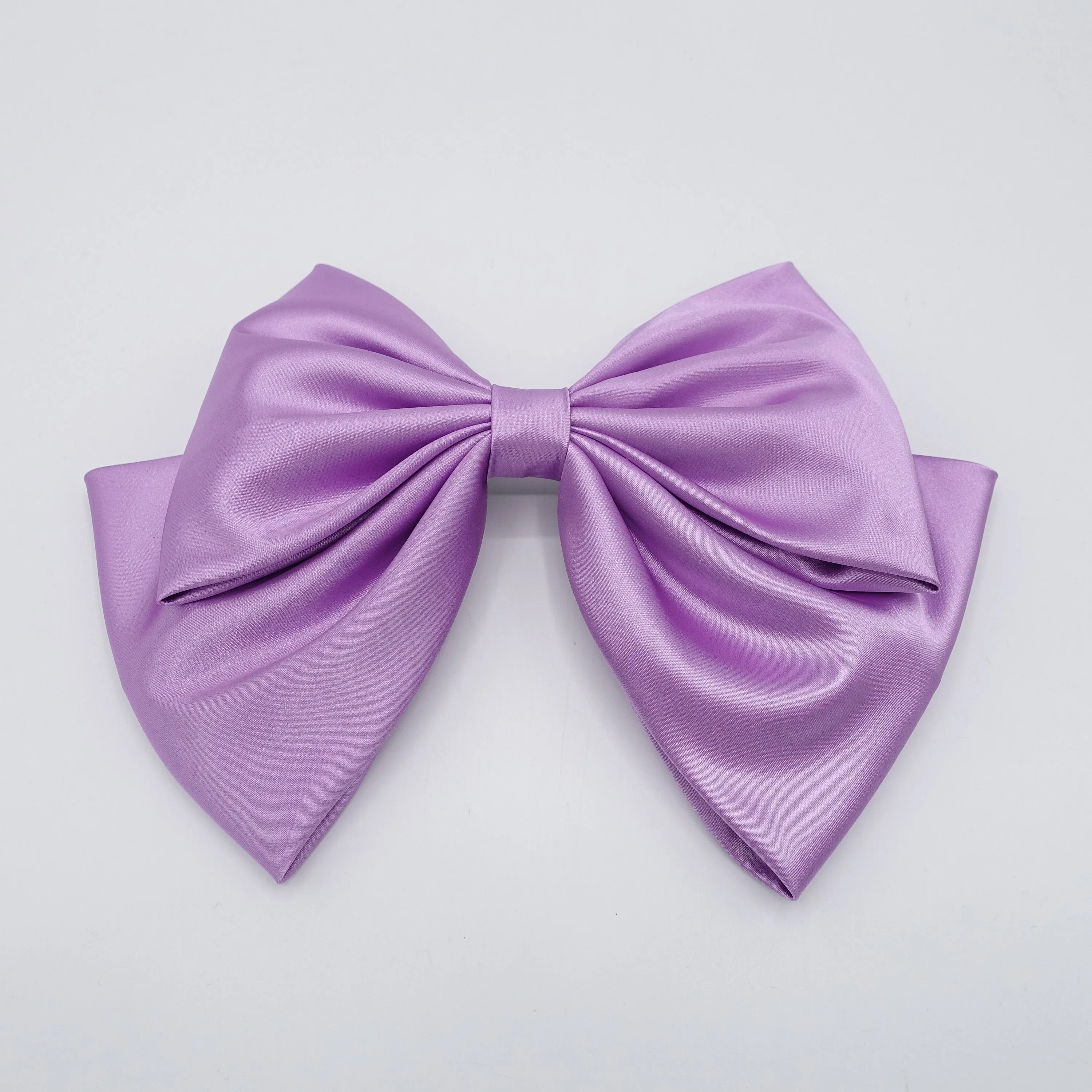 large glossy hair bow satin hair accessory for women