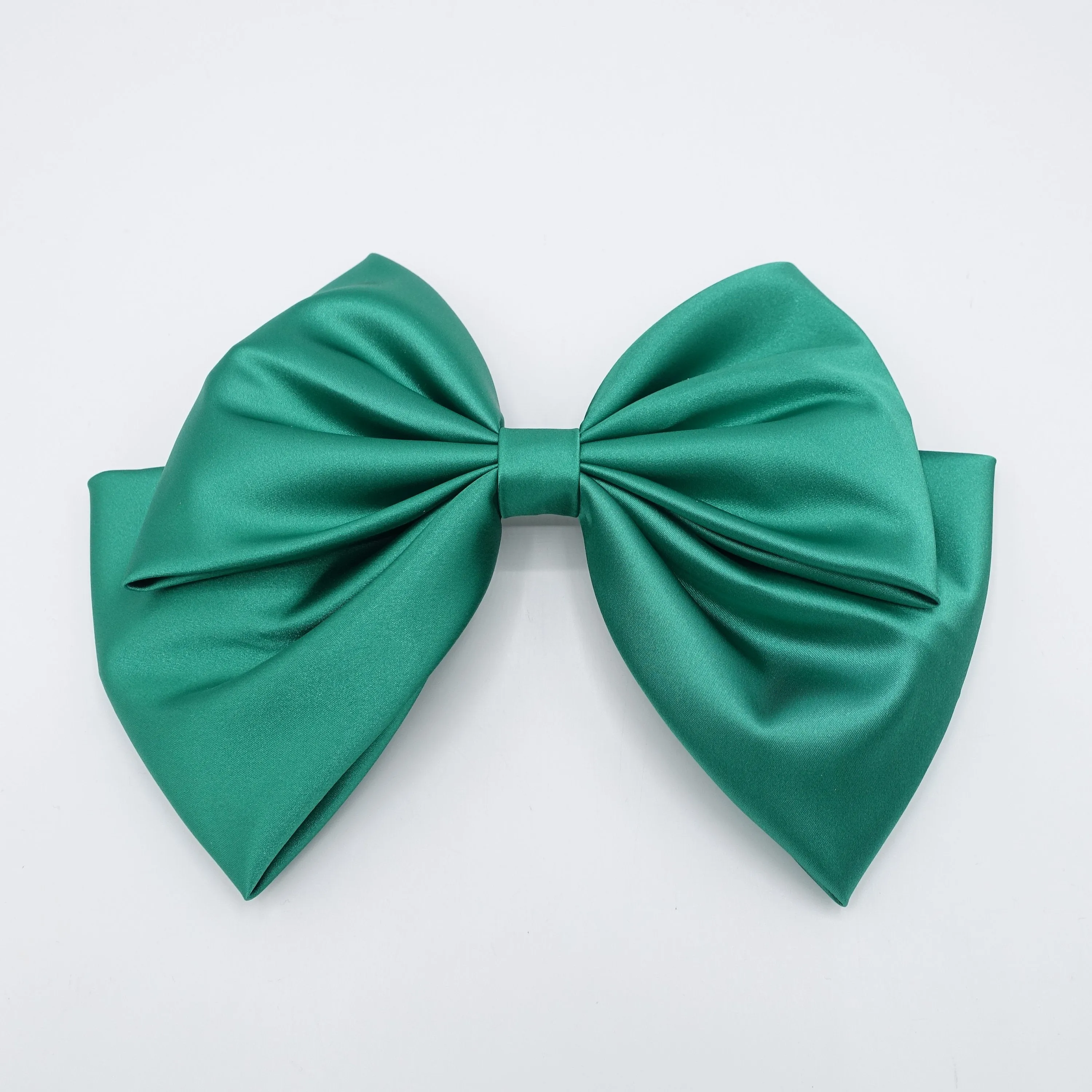 large glossy hair bow satin hair accessory for women