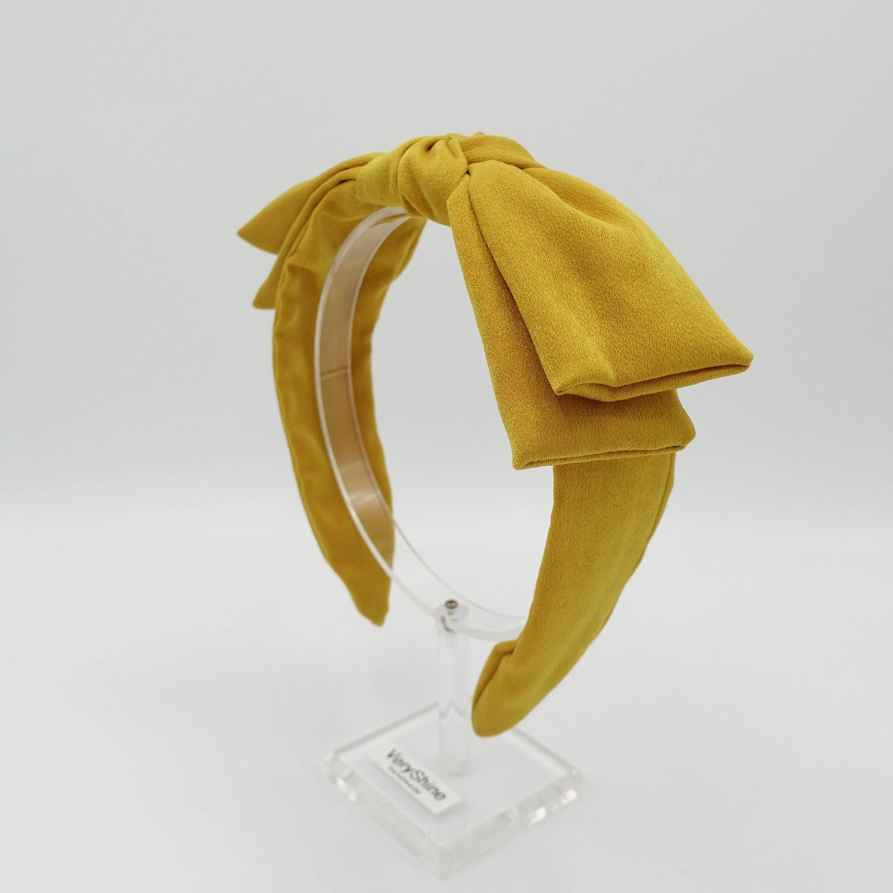 layered bow headband wired bow hairband for women