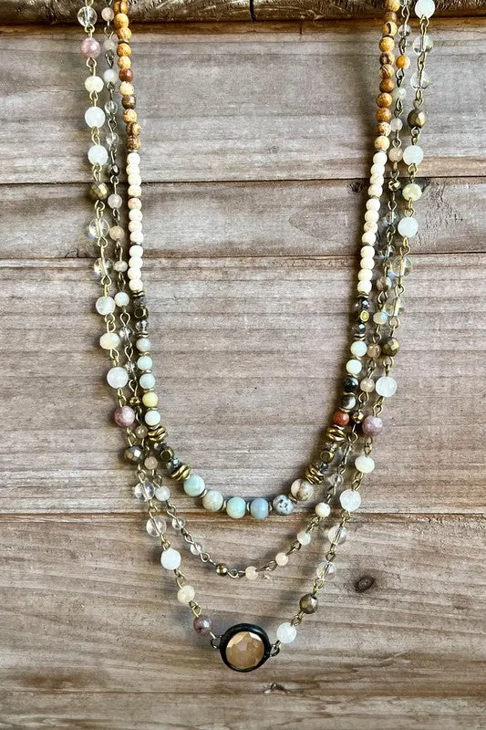 LAYERED JUSTINA NECKLACE (JASPER)