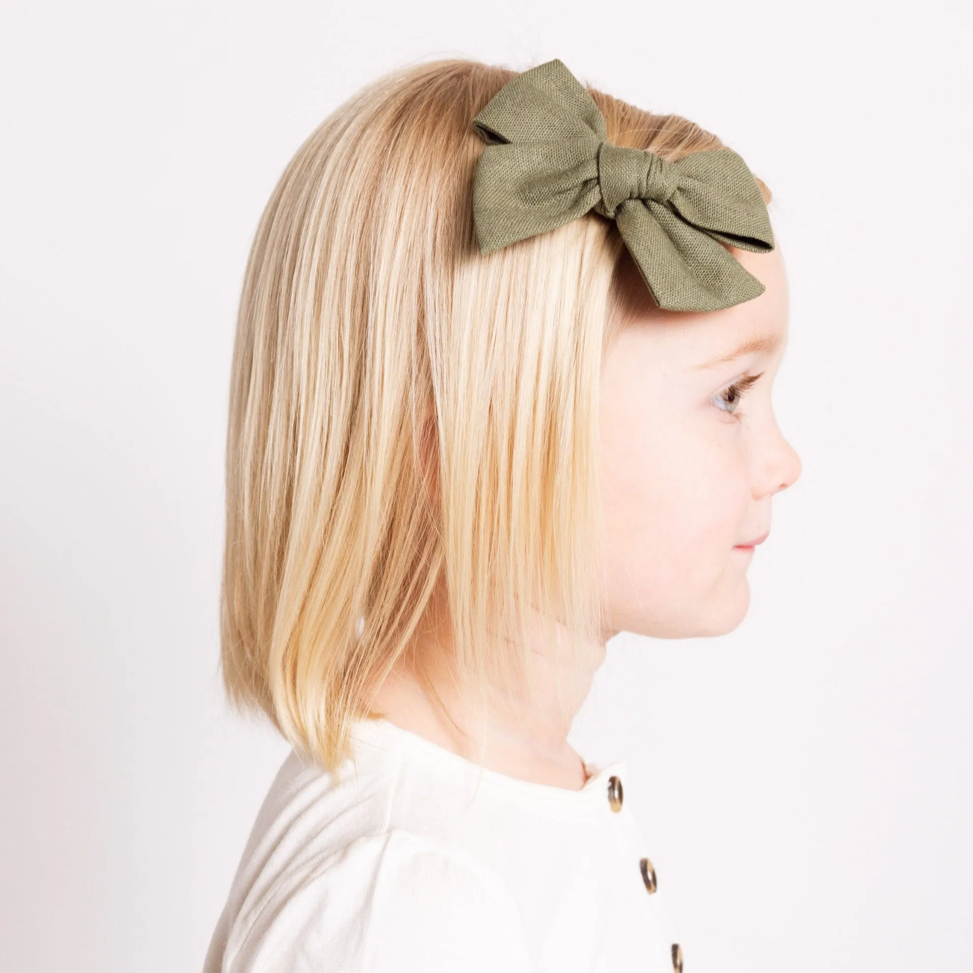 Linen Bow 3 Pack: Cranberry Clips