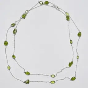 Long Peridot Necklace (PG47)