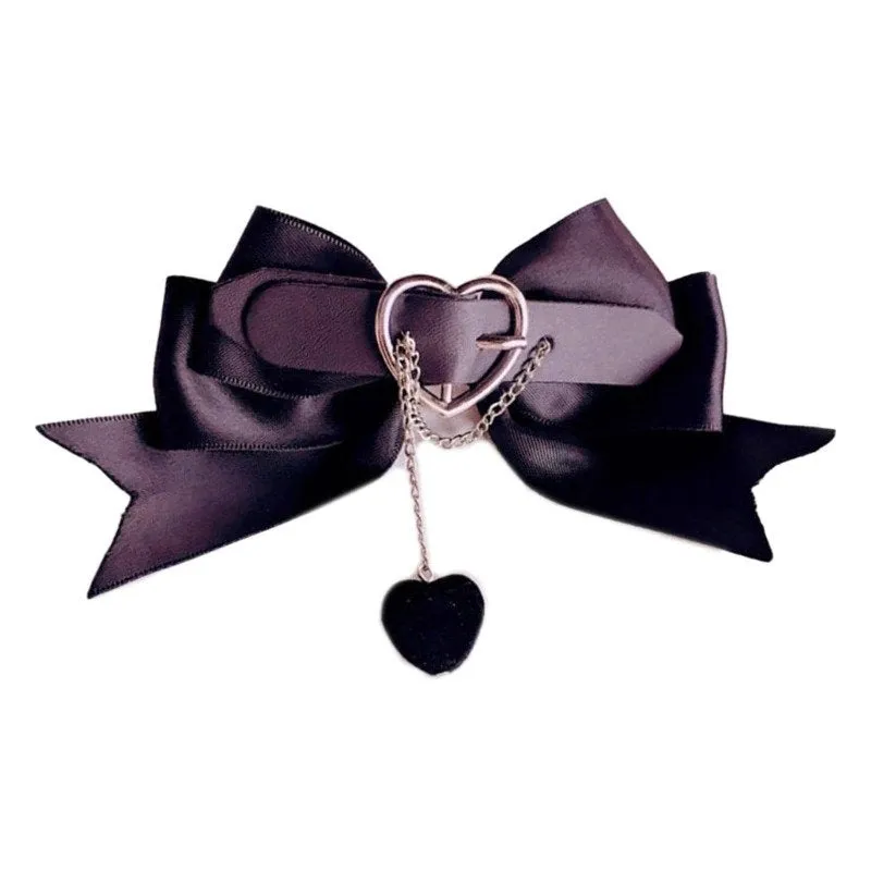 Love Chain Bow Hair Clip