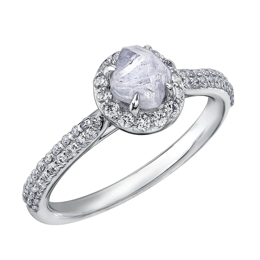 Love's Foundation Rough Canadian Diamond Ring