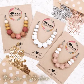 Lux Collection Silicone Teething Necklace & Breastfeeding Necklace