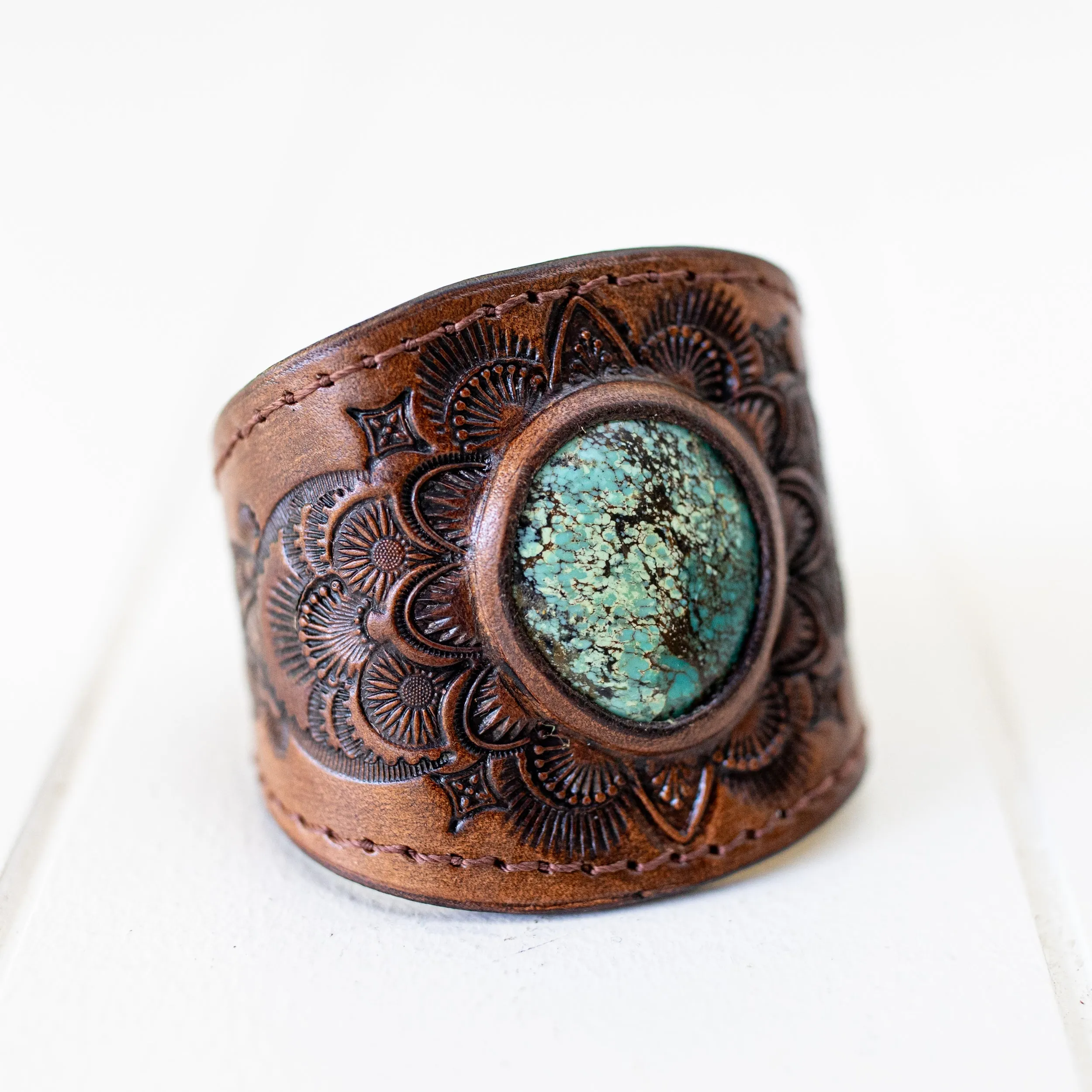 Mandala Cuff with Turquoise