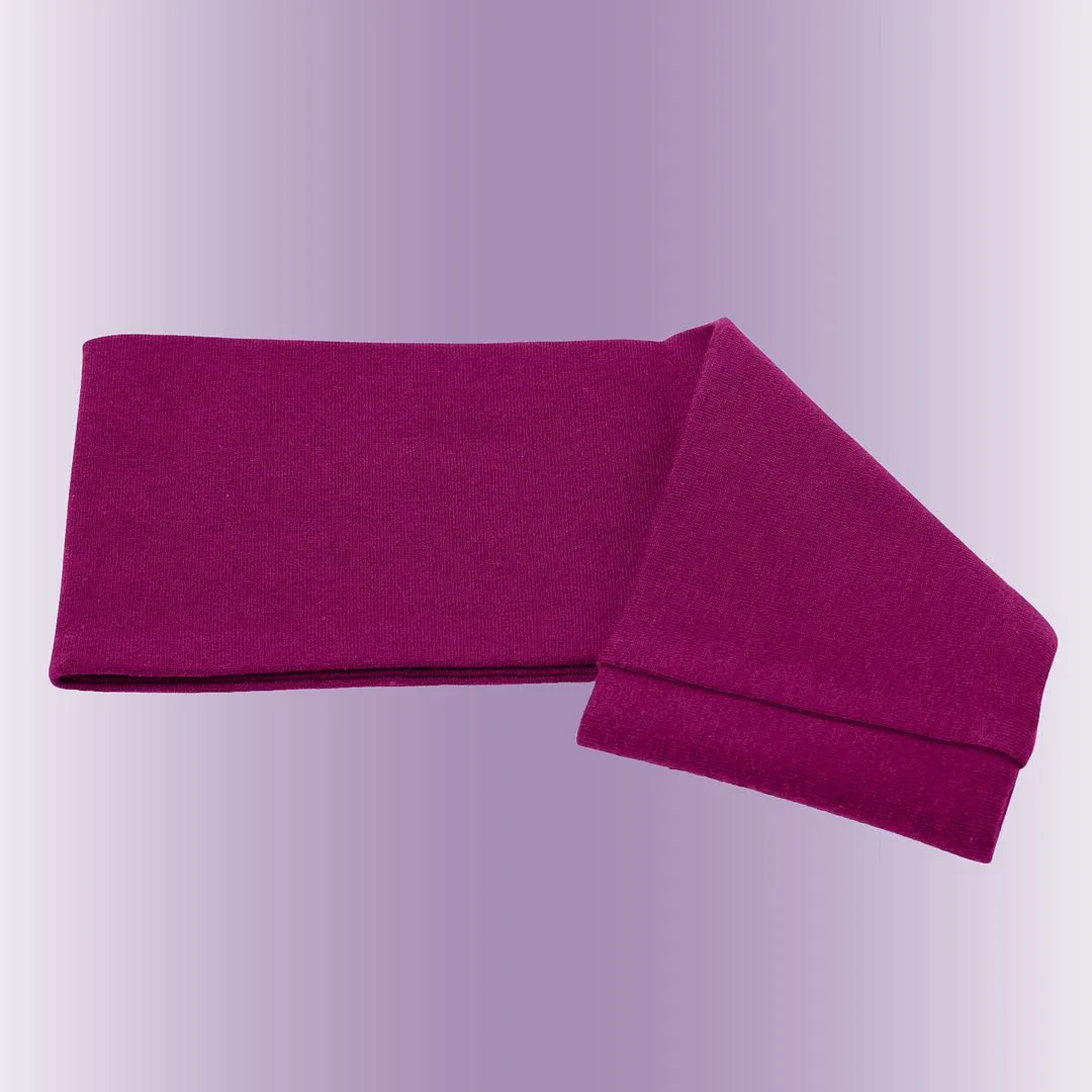 Men's Headbands Cotton Jersey 3" Wide Sports Fitness Yoga Made in the USA Magenta