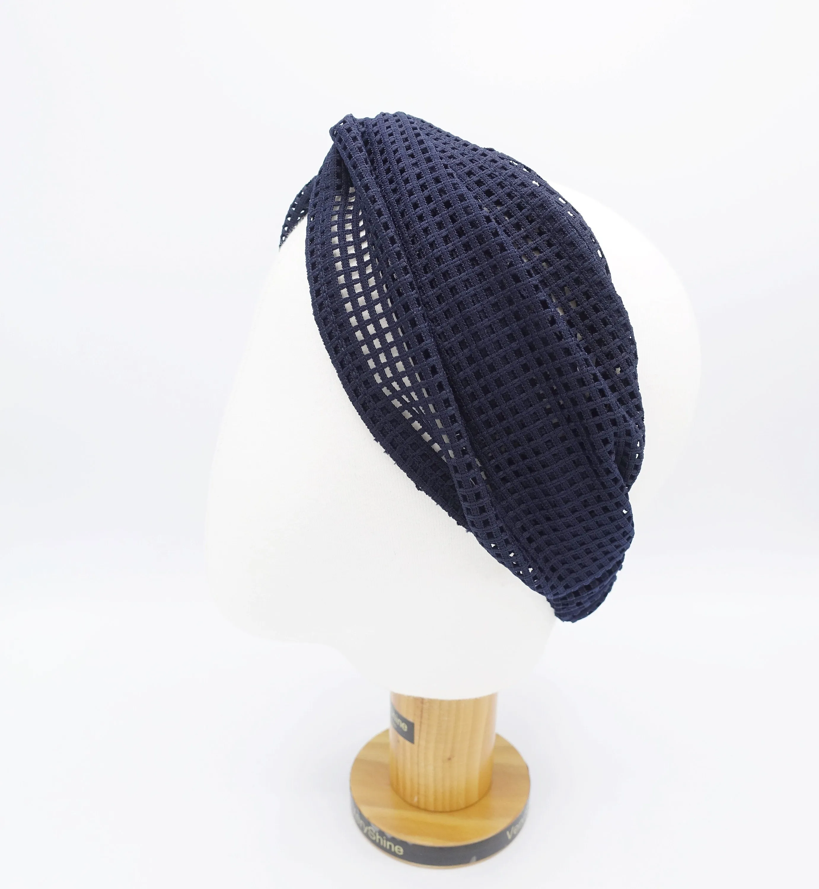 mesh turban headband for women