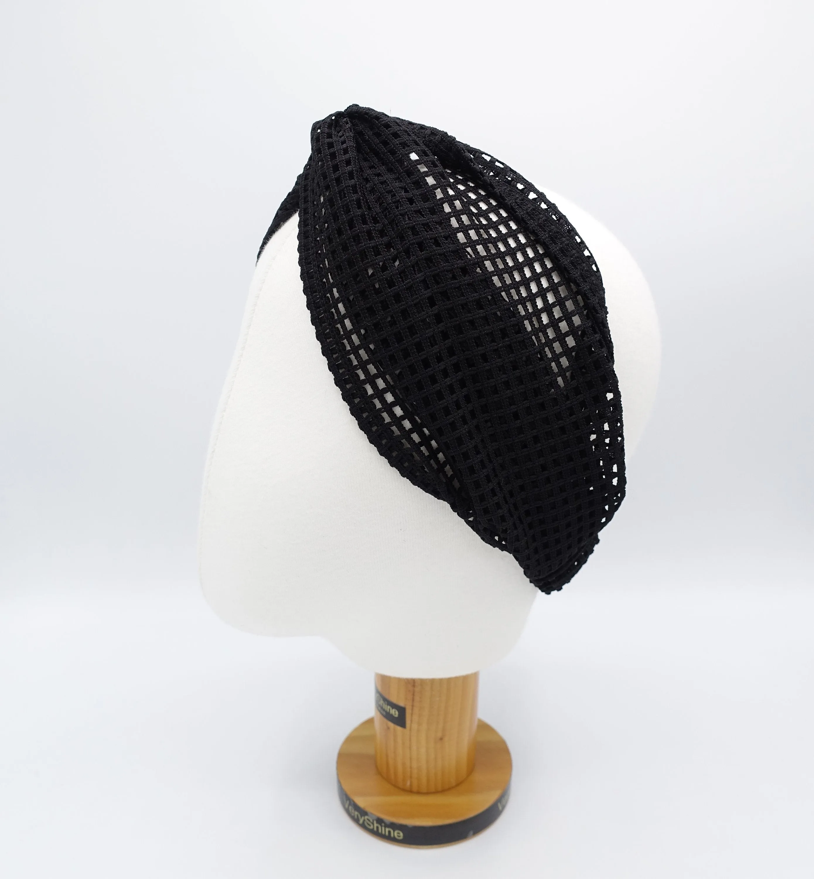 mesh turban headband for women