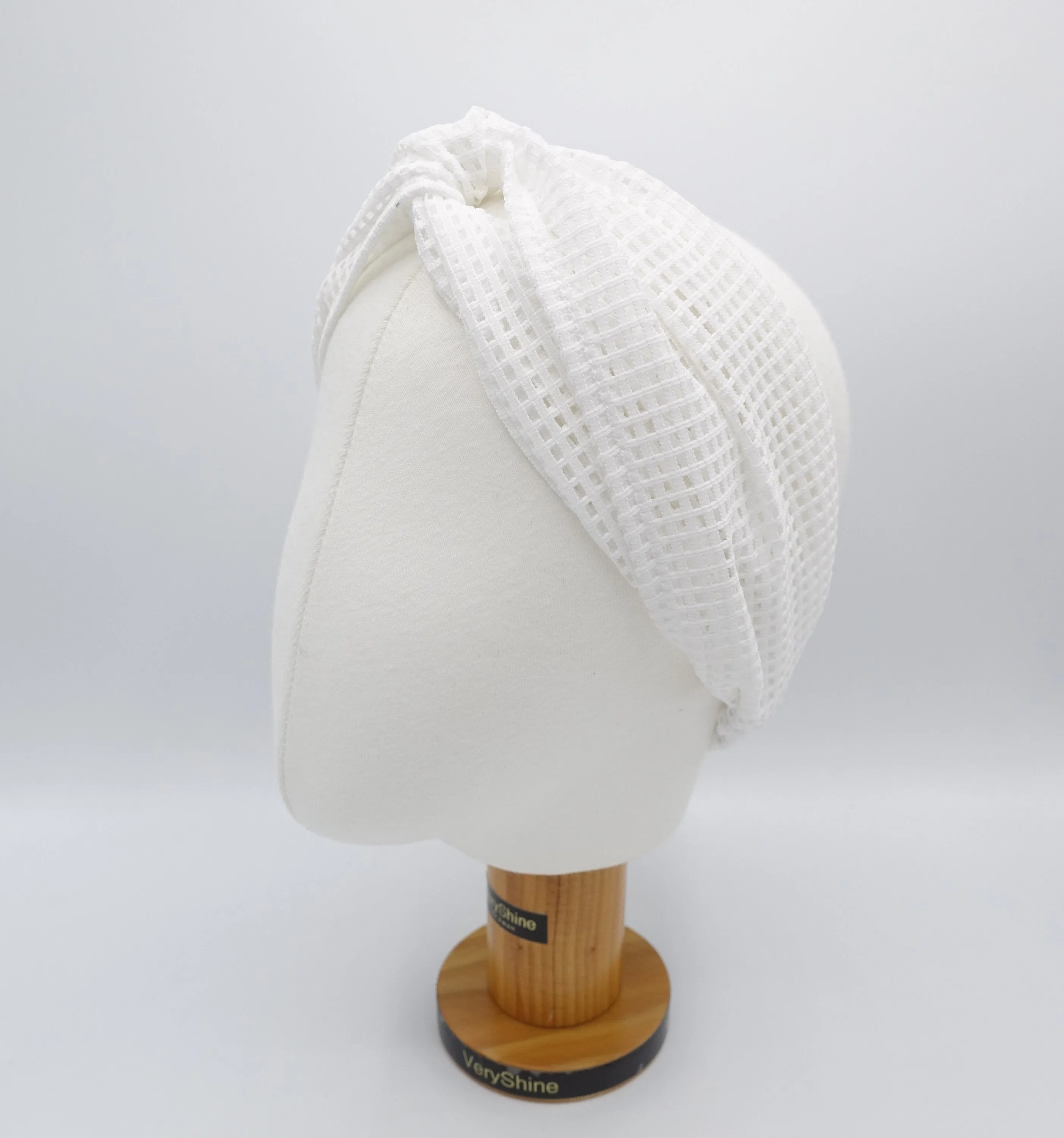 mesh turban headband for women