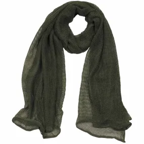 MFH Scrim Net Scarf Olive