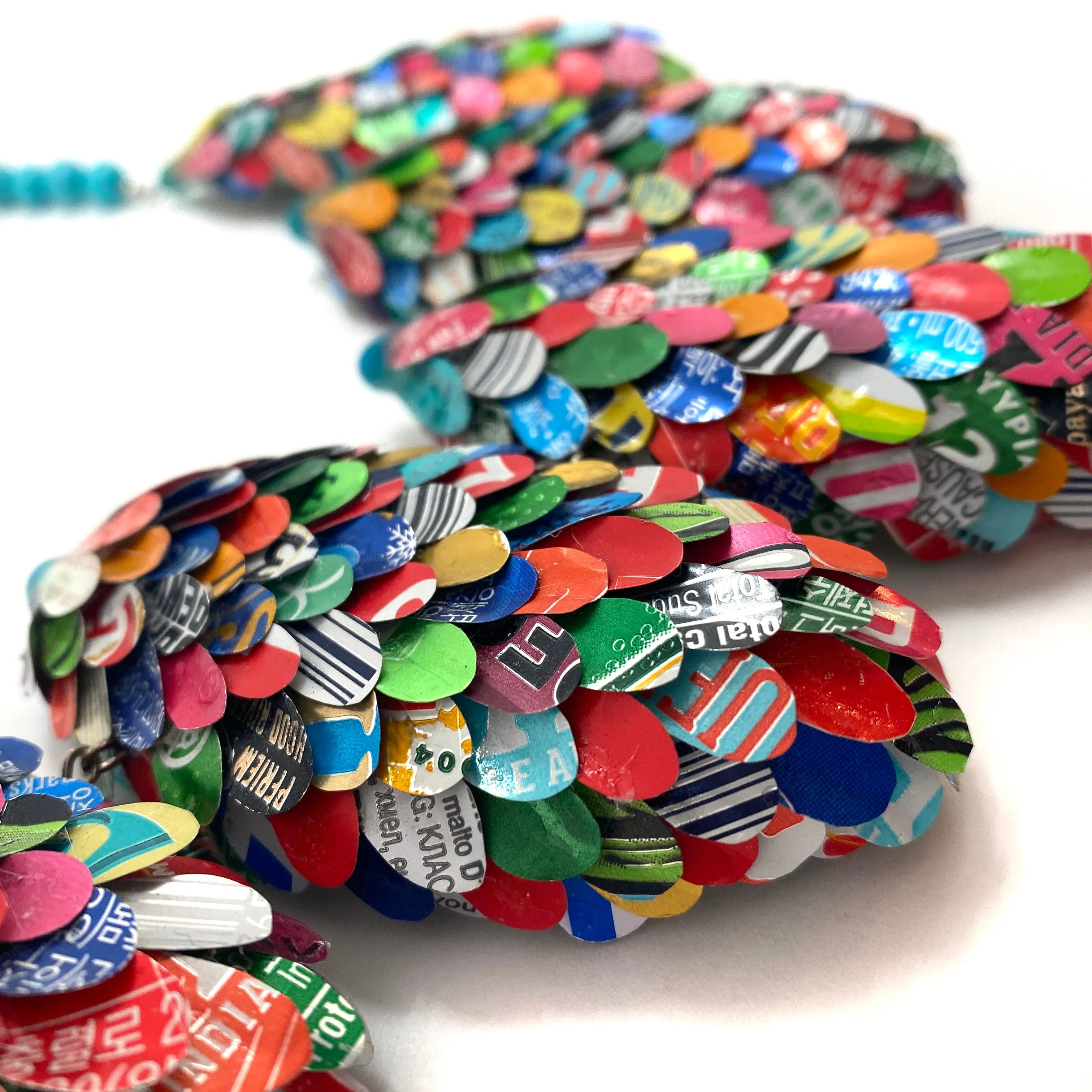 Multicolor Round Petal Necklace