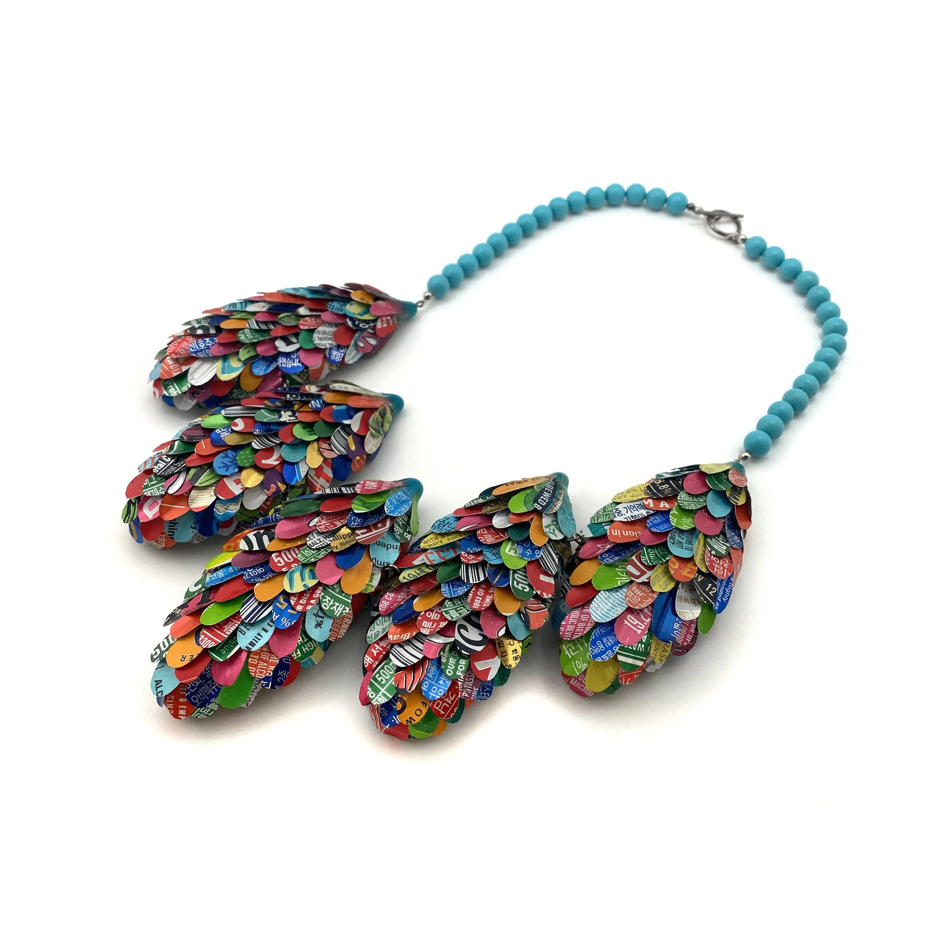 Multicolor Round Petal Necklace