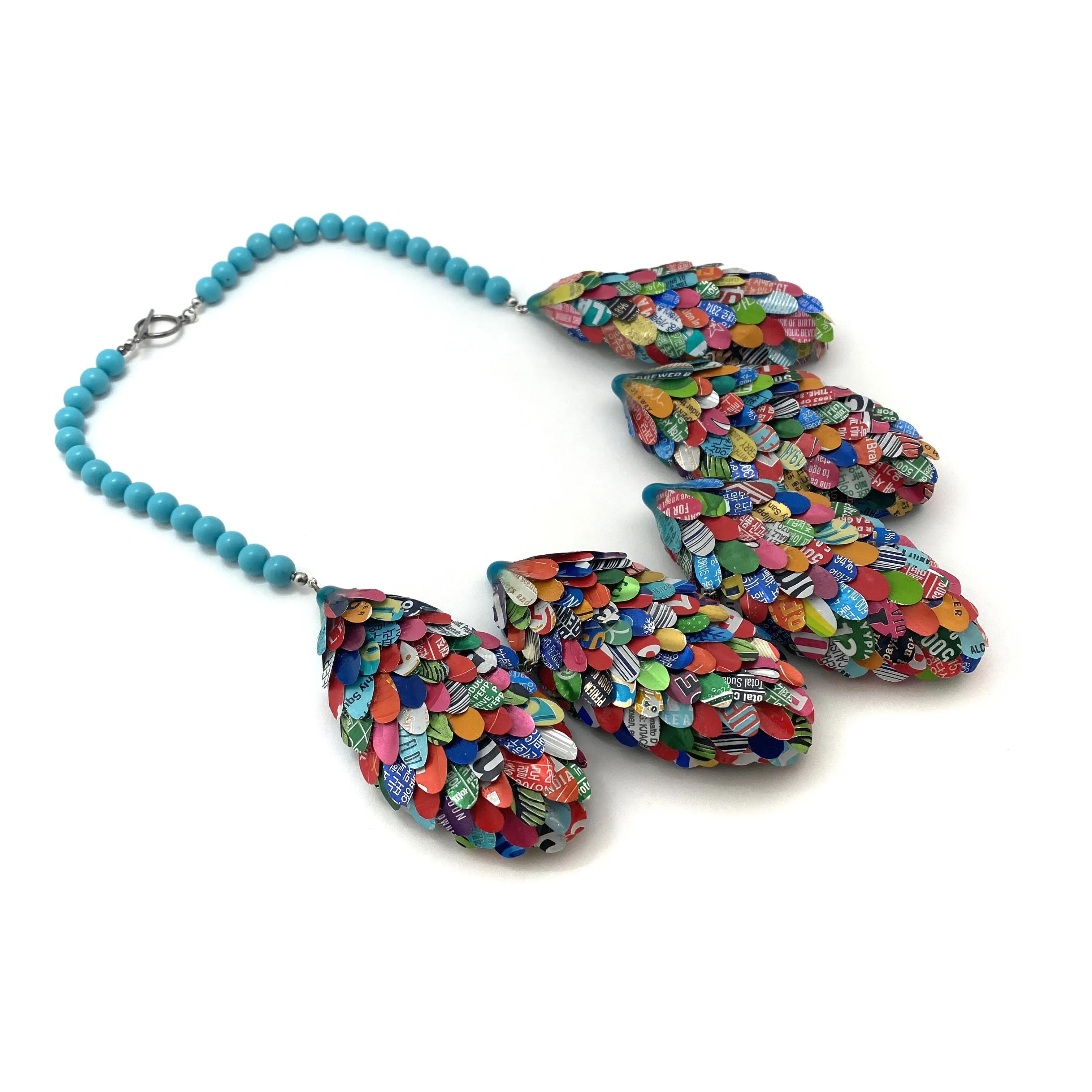 Multicolor Round Petal Necklace