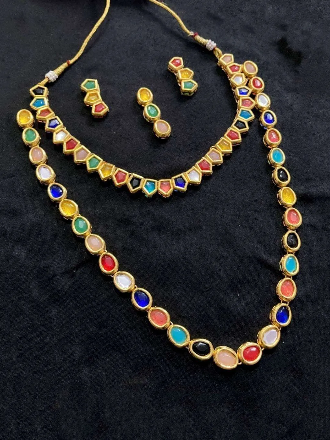 Navaratna Bridal Necklace Set