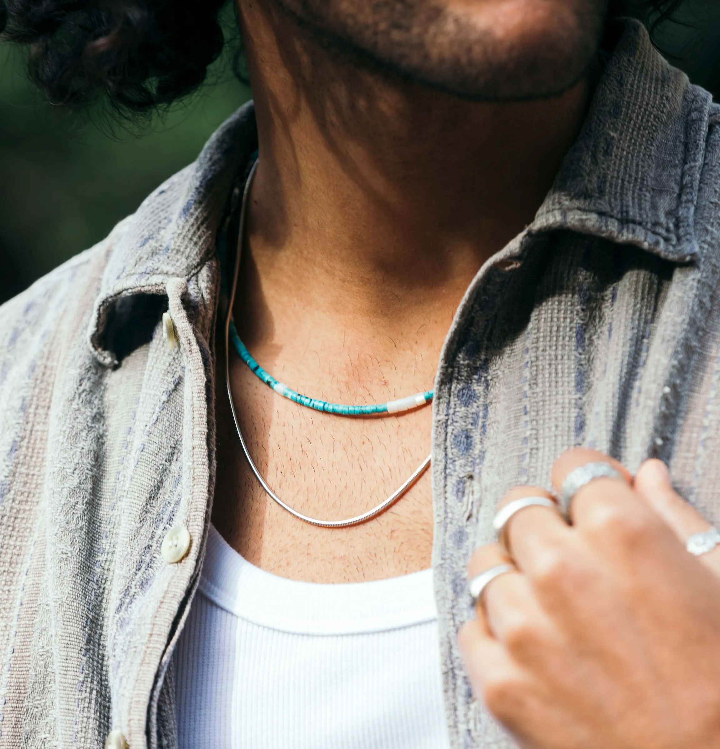 Necklace With Arizona Turquoise Beads