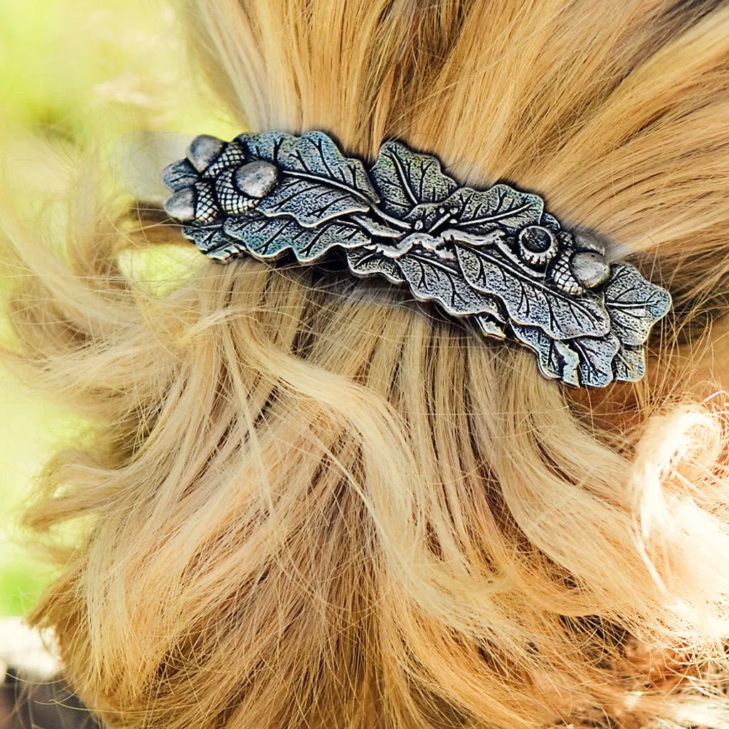 Oak Leaf Barrette