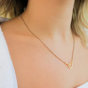 Open Heart Necklace