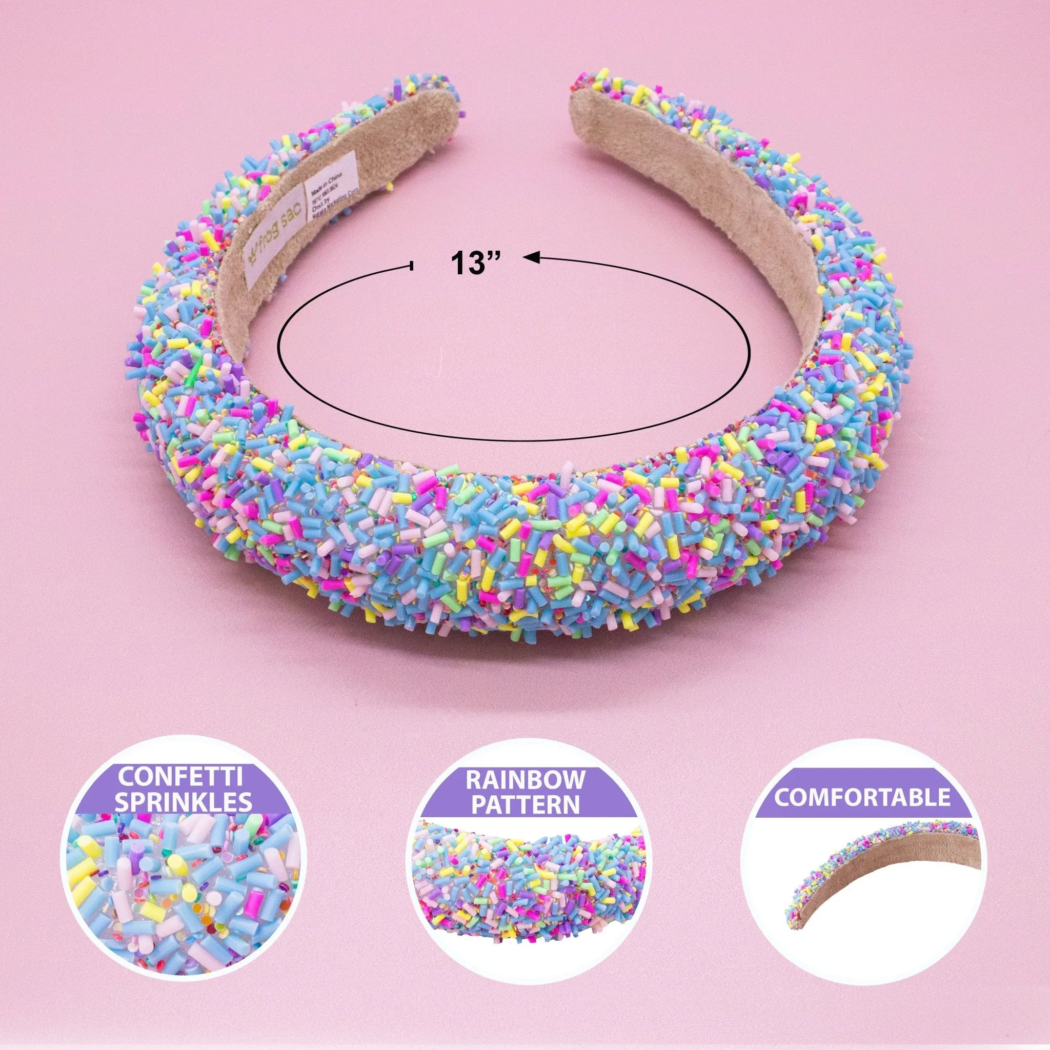 Padded Sprinkles Headband