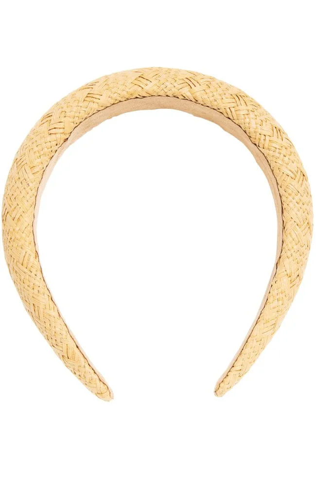 Padded Straw Headband