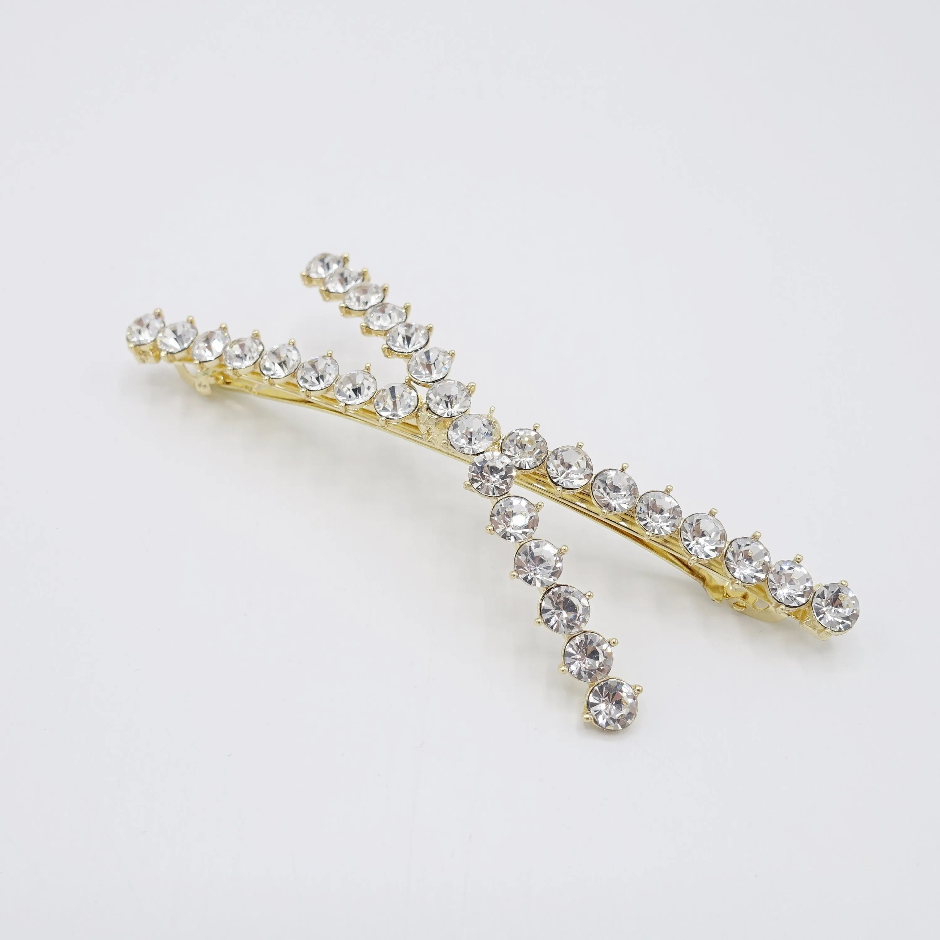 pearl hair barrette, rhinestone hair barrette for women