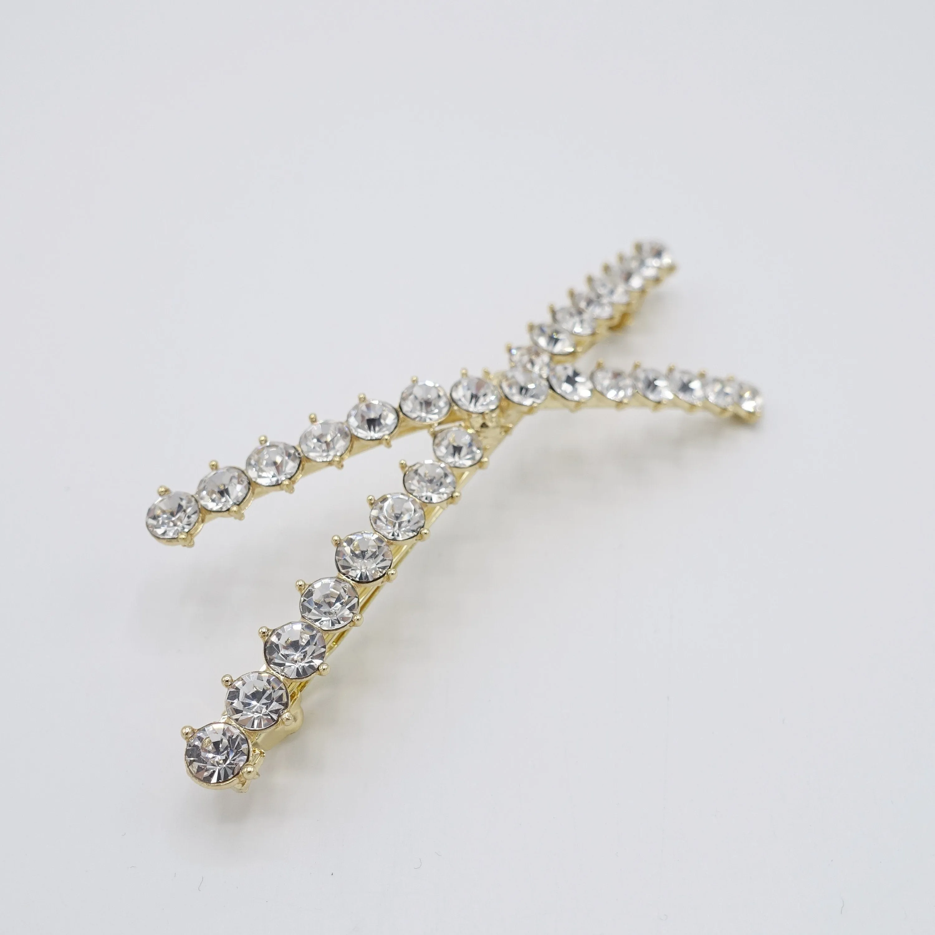 pearl hair barrette, rhinestone hair barrette for women