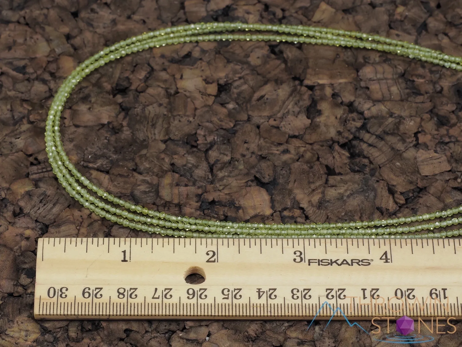 PERIDOT Crystal Necklace, Choker - Faceted Seed Beads - Dainty Crystal Necklace, Beaded Necklace, Birthstone Necklace, Jewelry, E1584