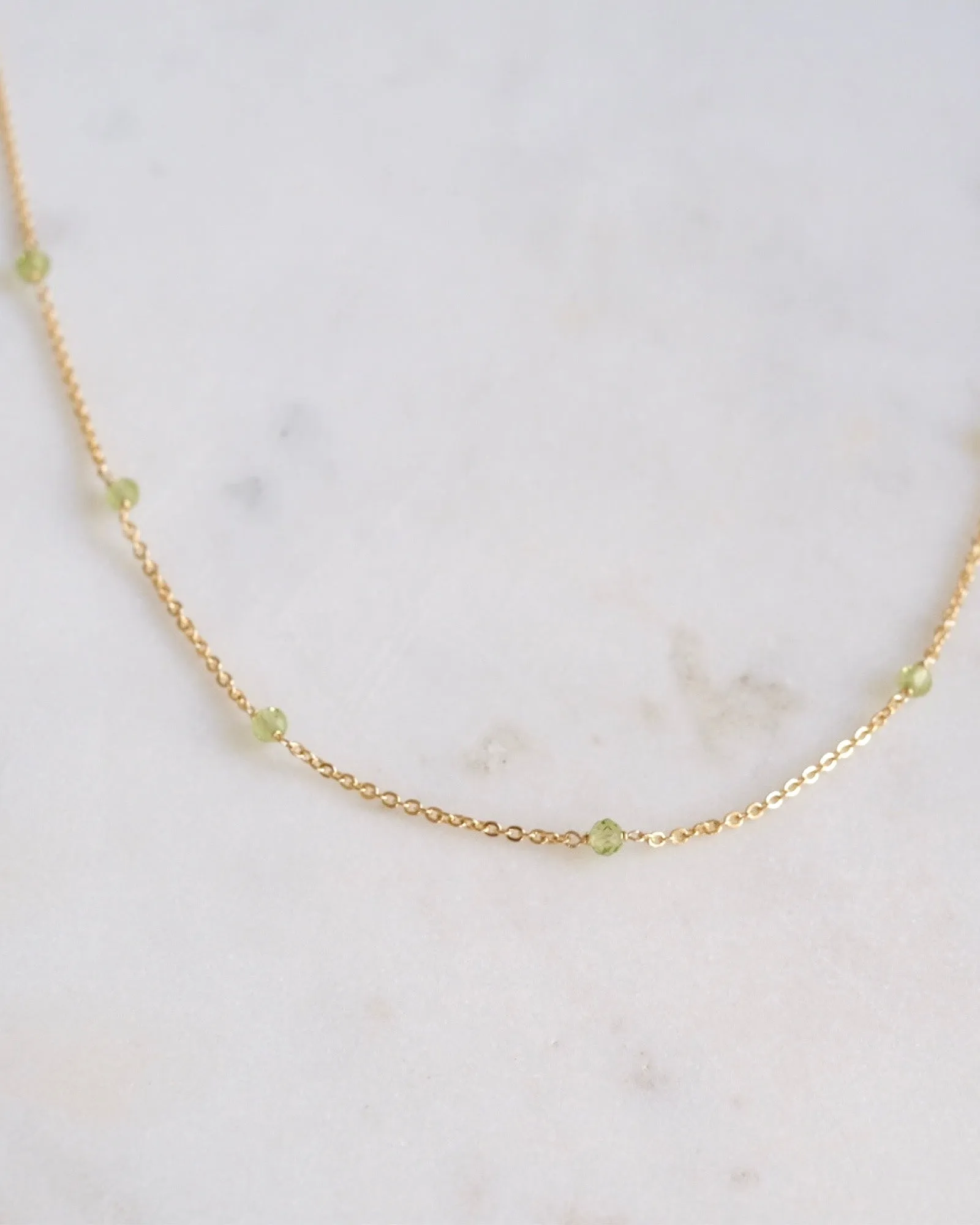 Peridot Dot necklace