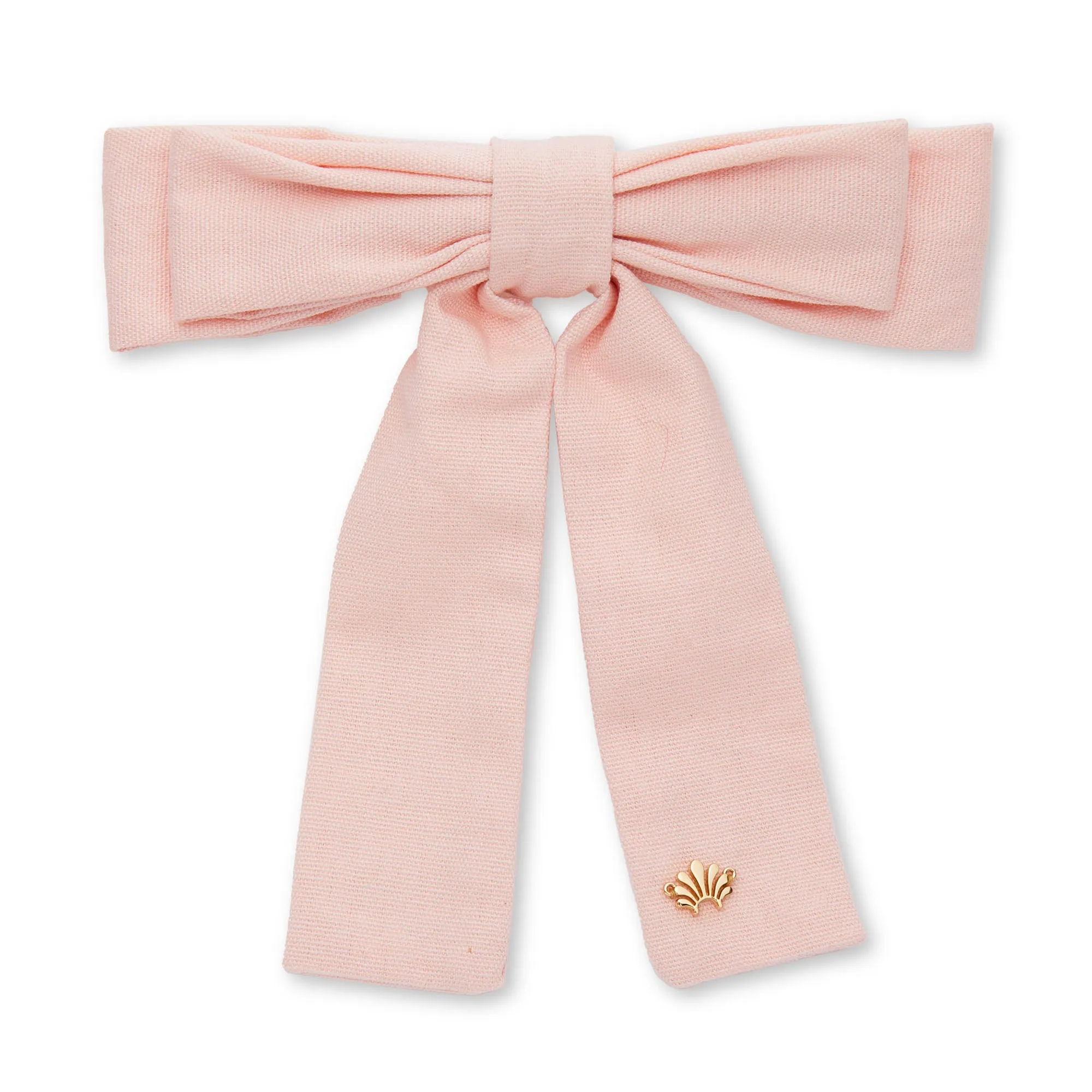 PETAL PINK ANTOINETTE  BOW BARRETTE