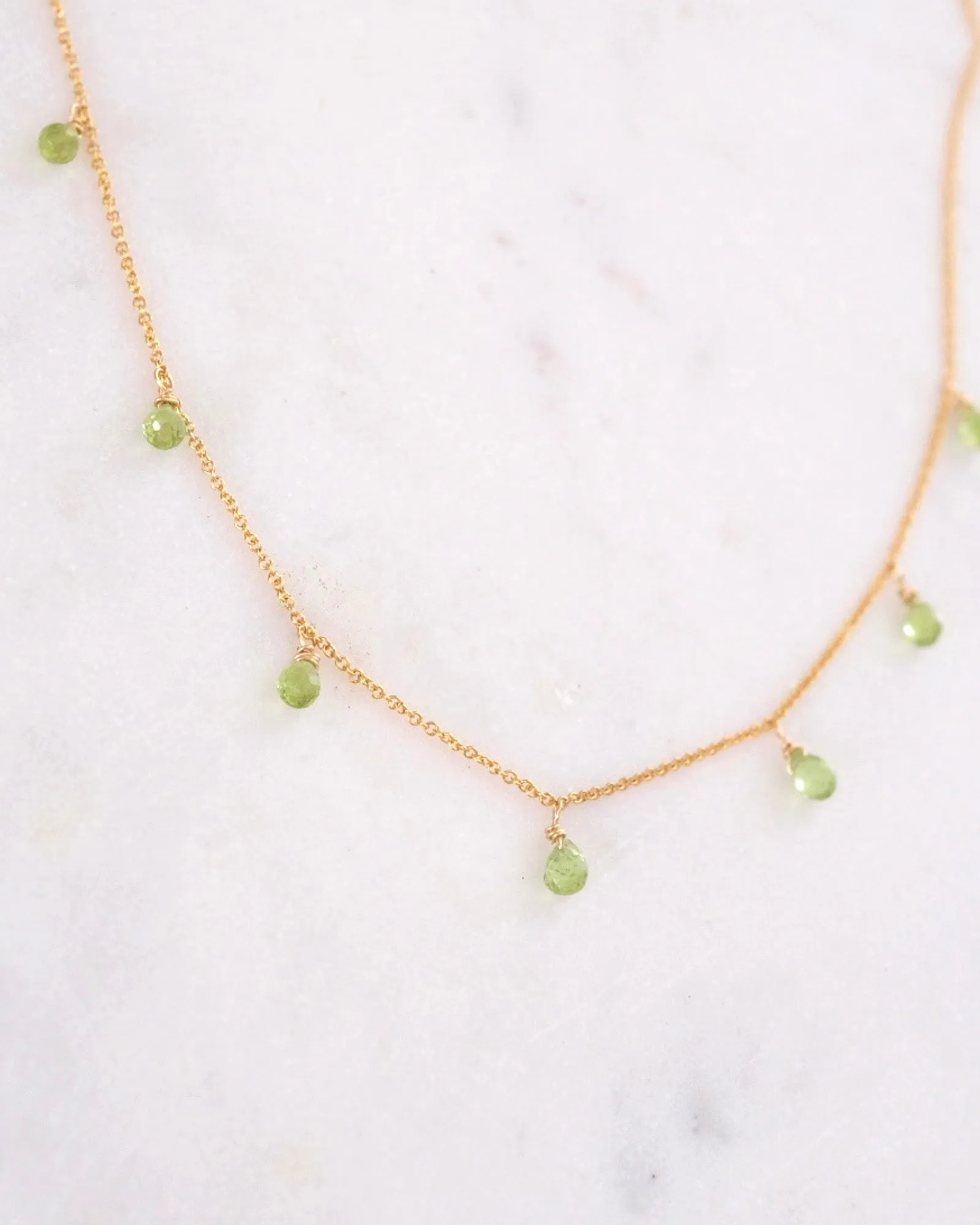 Petite Peridot Princess Necklace