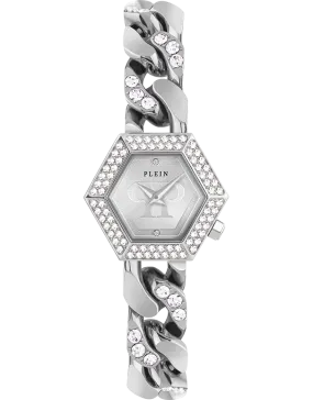 Philipp Plein - The Hexagon Quartz Groumette Crystal 28mm Watch - PWWBA0123 - 788075