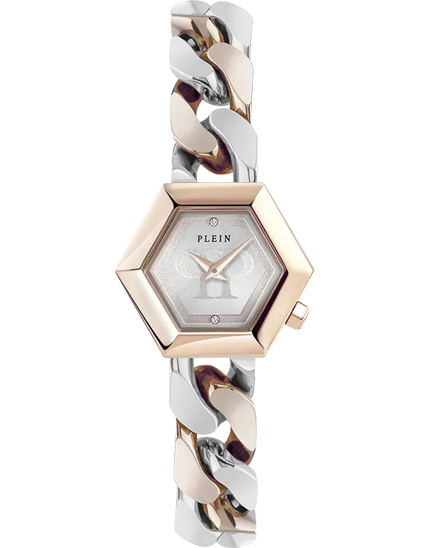 Philipp Plein - The Hexagon Quartz Two-Tone 28mm Watch - PWWBA0223 - 788119