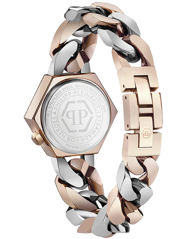 Philipp Plein - The Hexagon Quartz Two-Tone 28mm Watch - PWWBA0223 - 788119