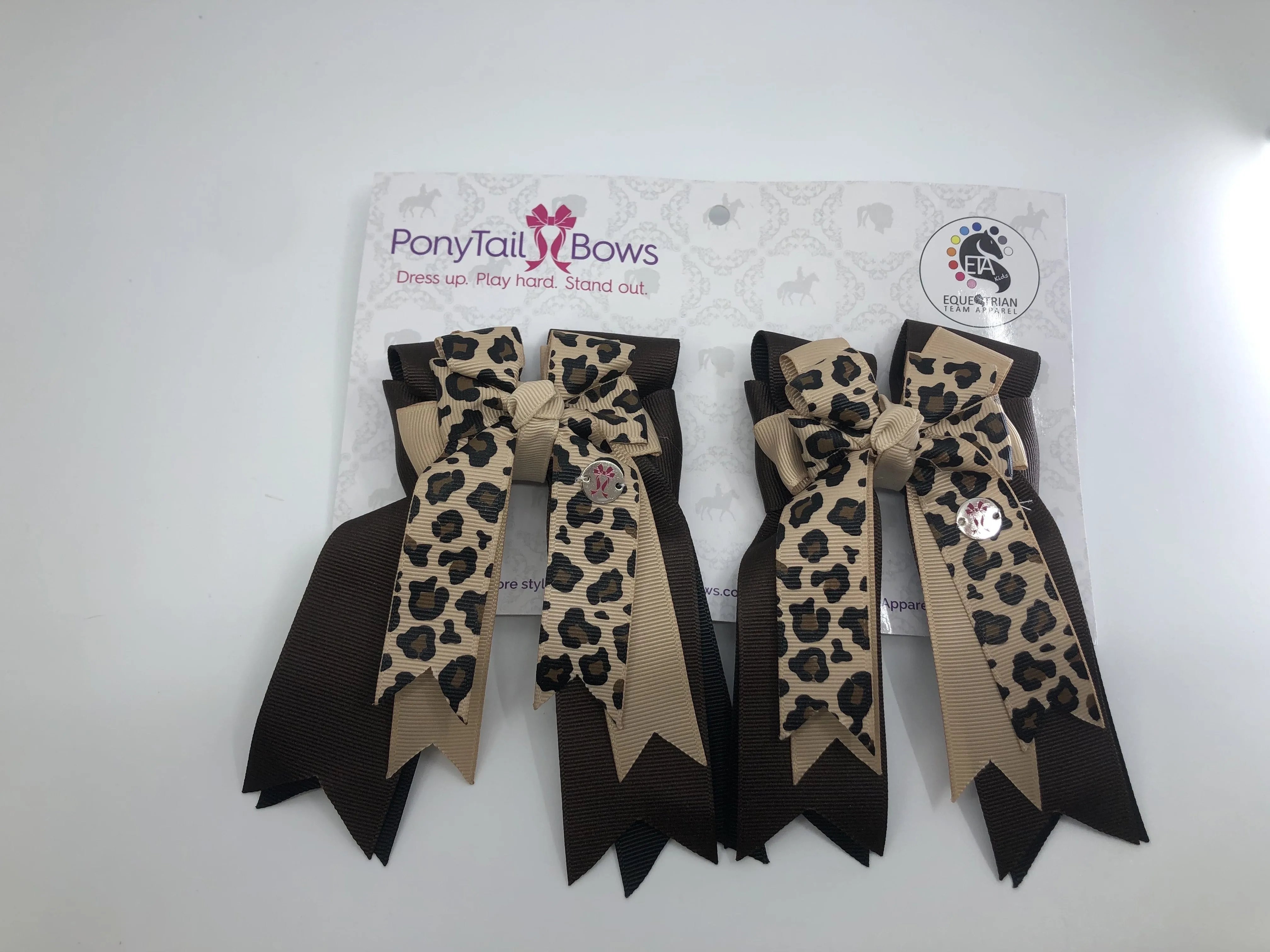 PonyTail Bows- Leopard