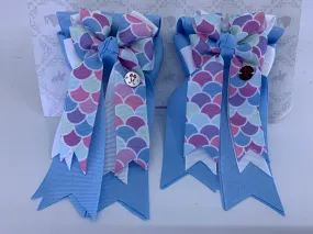 PonyTail Bows- Mermaid Splash