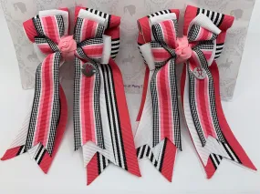 PonyTail Bows- Tiffany Pink