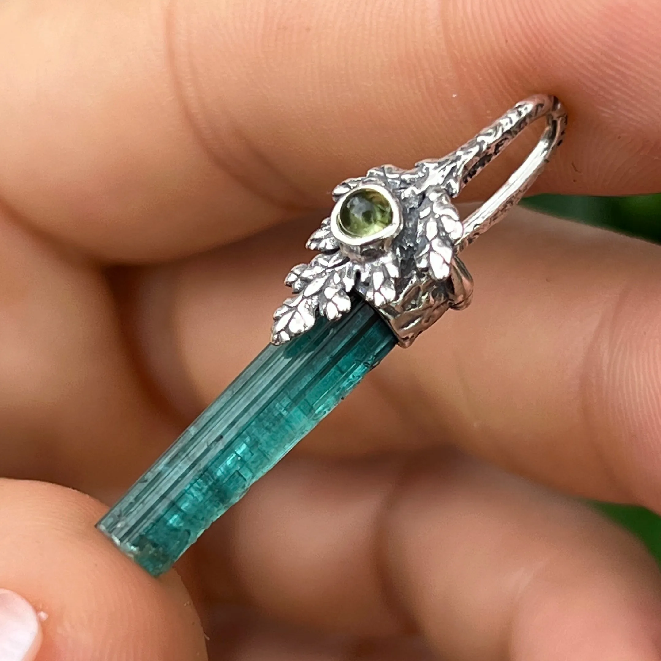 PRE-ORDER FOR COLEE- Tourmaline Silver Fairy Pendant