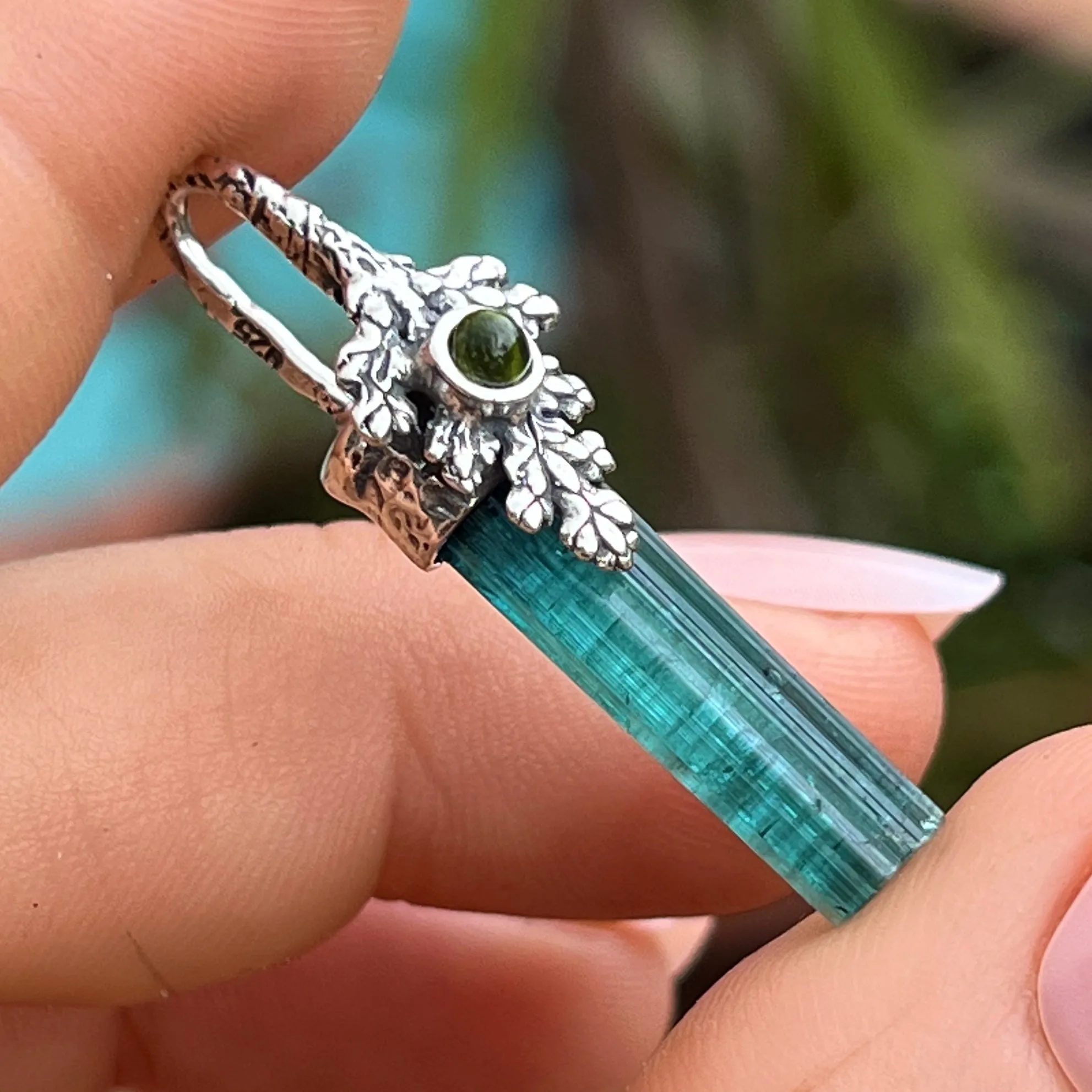 PRE-ORDER FOR COLEE- Tourmaline Silver Fairy Pendant