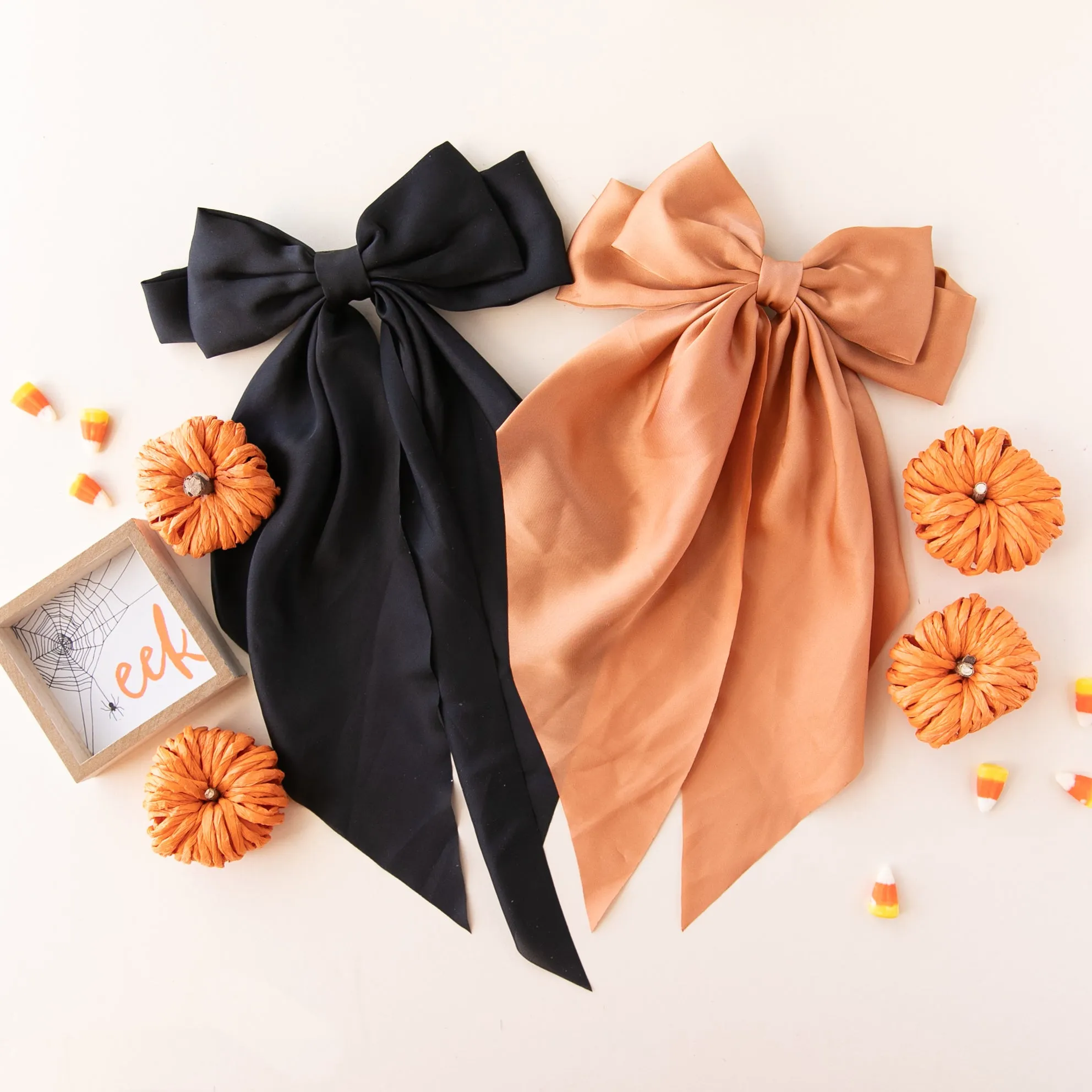 Pumpkin | Belle Satin Barrette