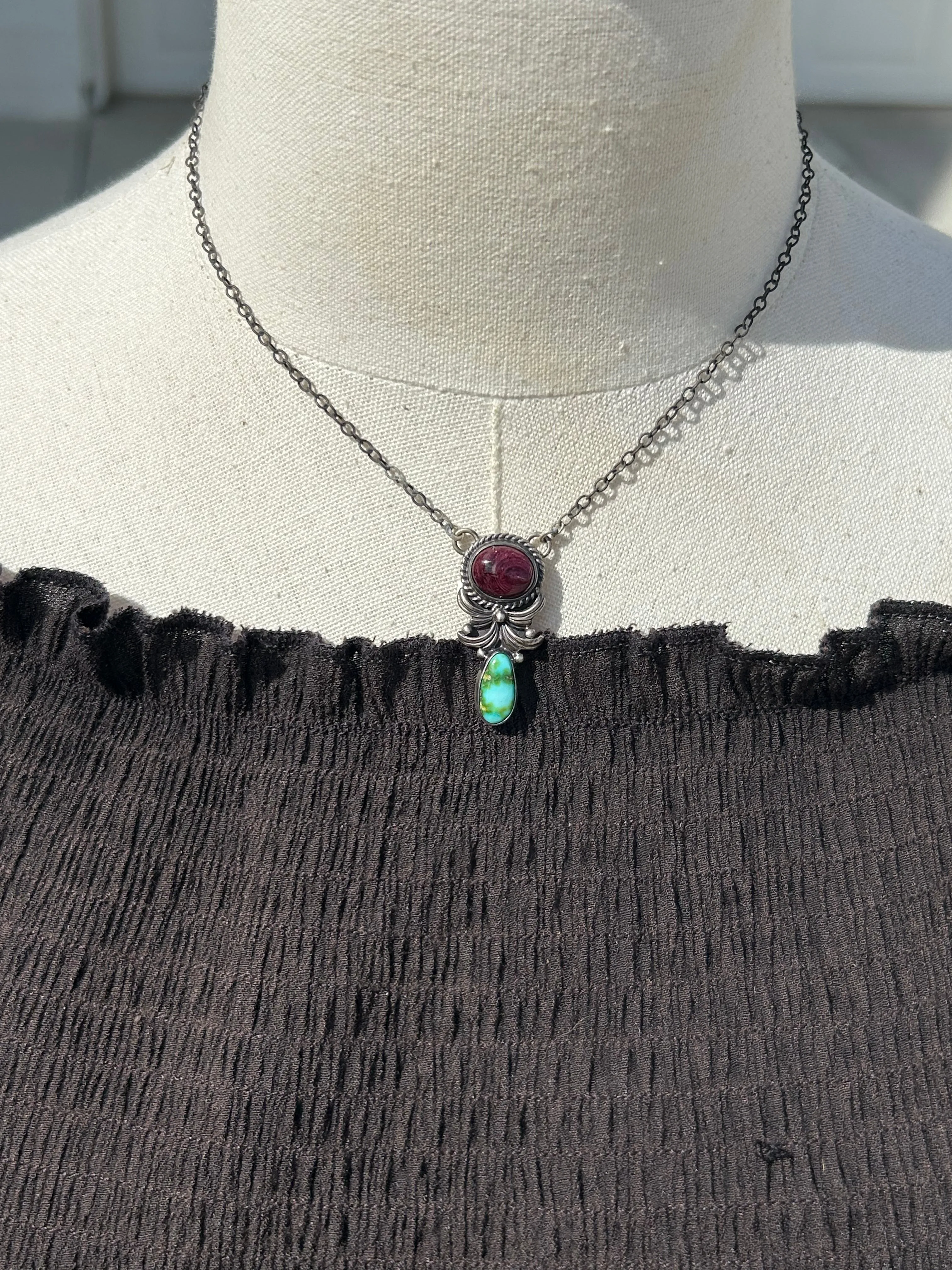 Purple Spiny and Sonoran Necklace