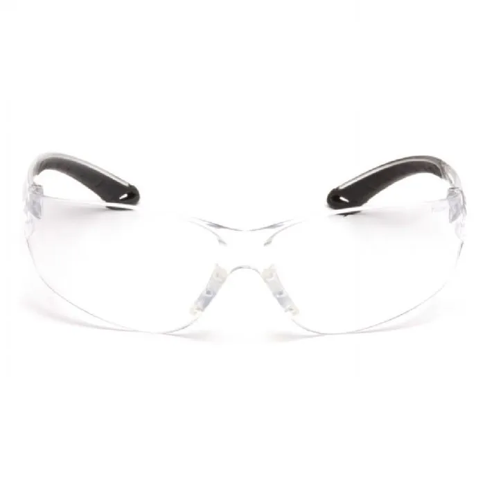 Pyramex ITEK S5810ST Safety Glasses, Clear H2X Anti Fog Lens Clear Temples, One Size, 1 Each