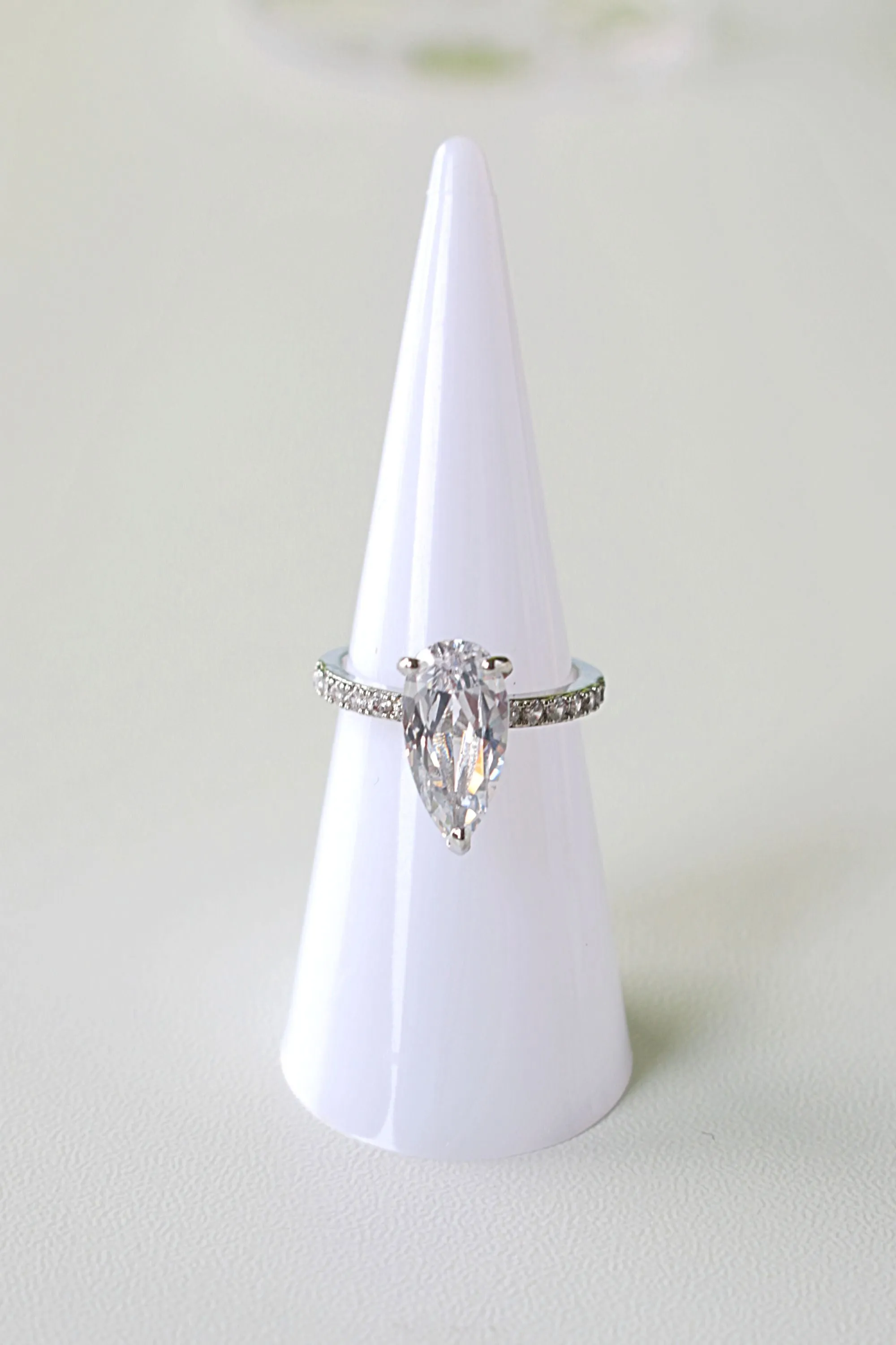 "Royal"| 925 Silver Pear Cocktail Ring