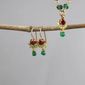 Red Green Petite Dancer Jewelry Set