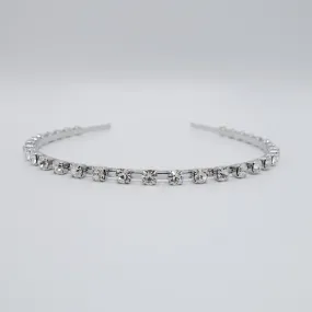 rhinestone embellished metal thin headband