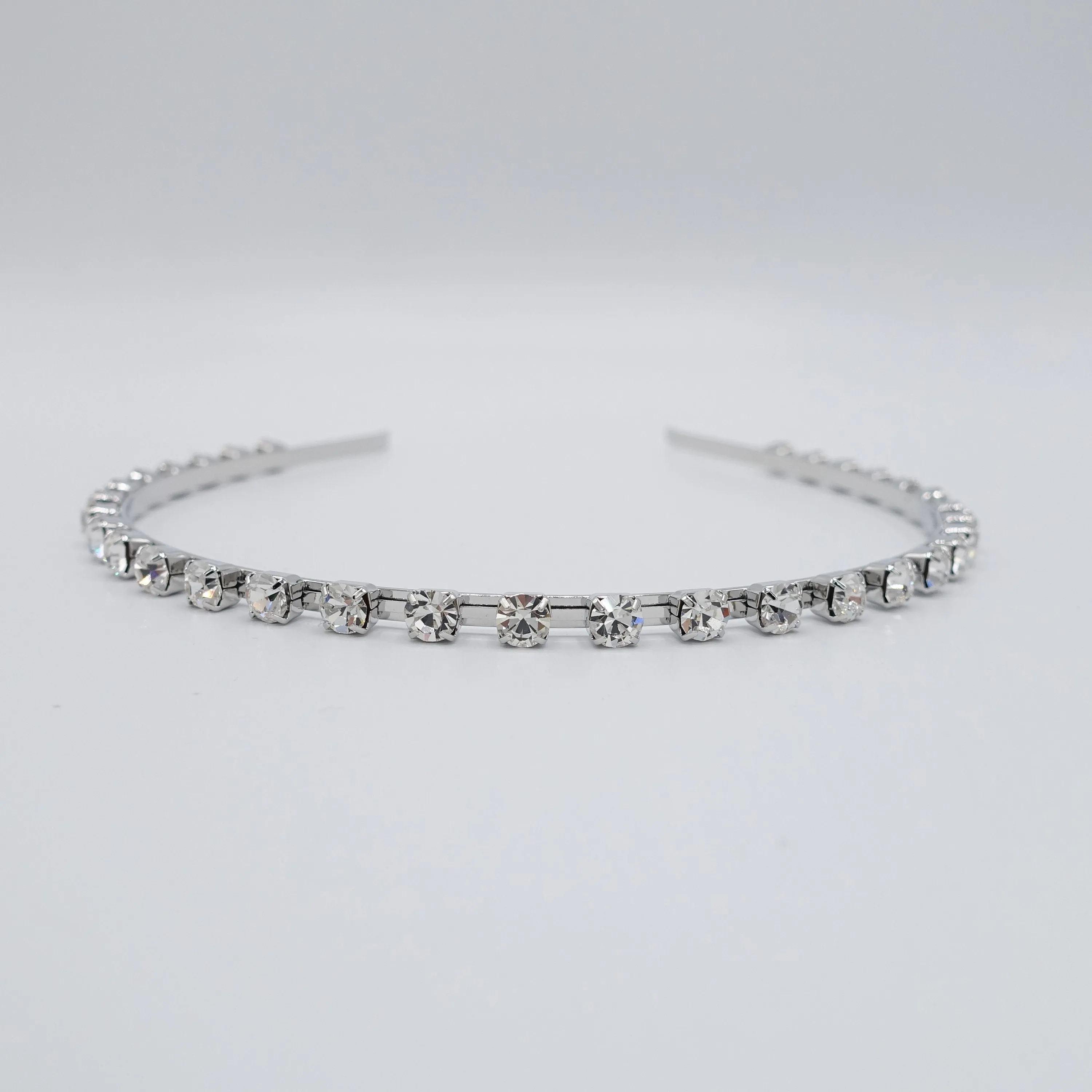 rhinestone embellished metal thin headband