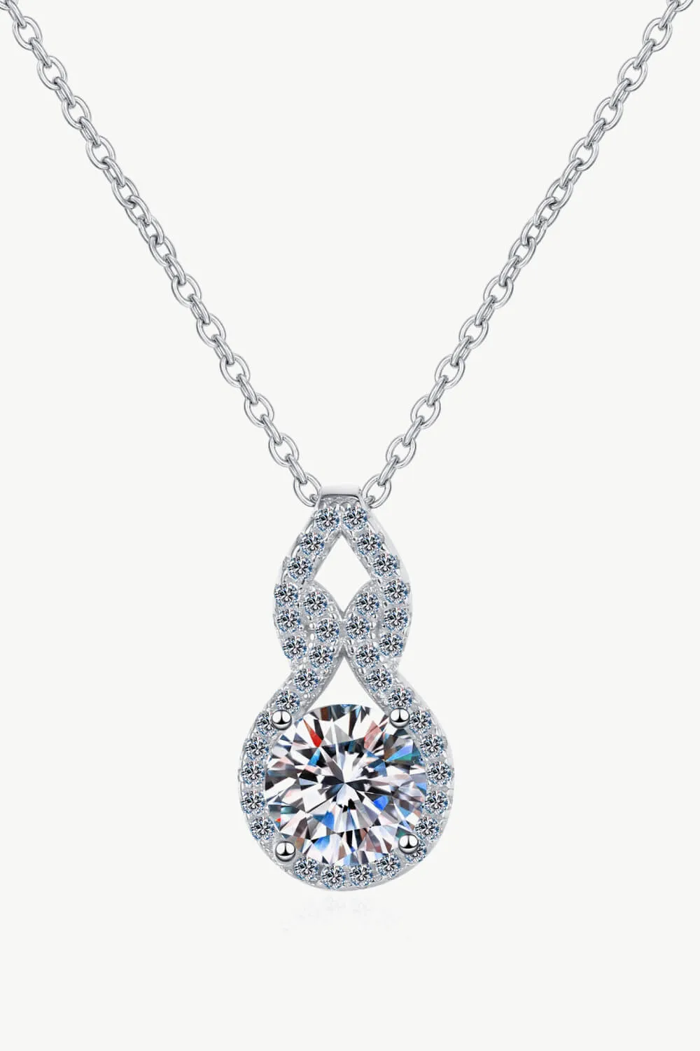 Sarah 1 CTW DEW Moissanite Pendant Necklace